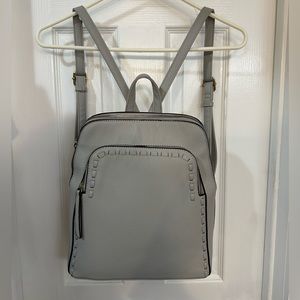 Target backpack purse light gray barely used, 100% PU outside no stains no tears